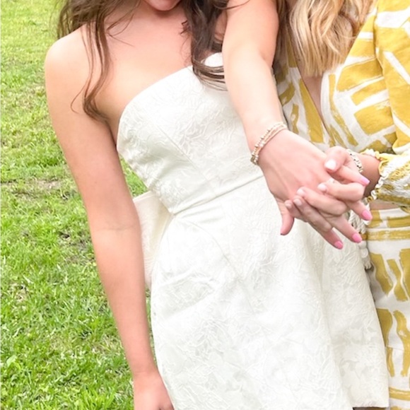 Babyboo Elenora Ivory Floral Mini Dress - Picture 5 of 10